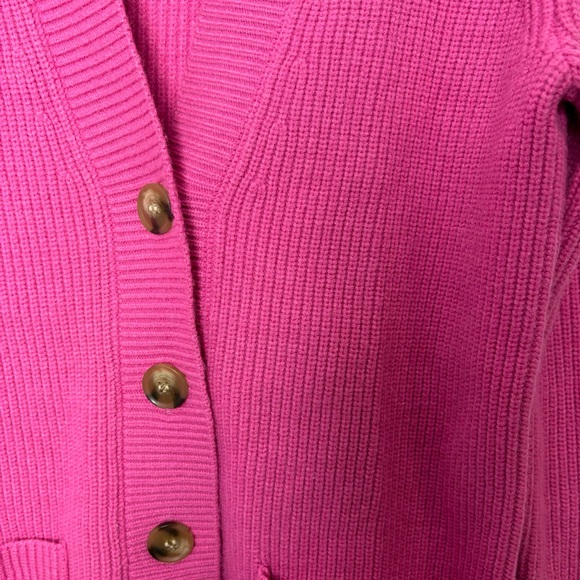 Ann Taylor Pink Ribbed Cardigan - Picture 4 of 9